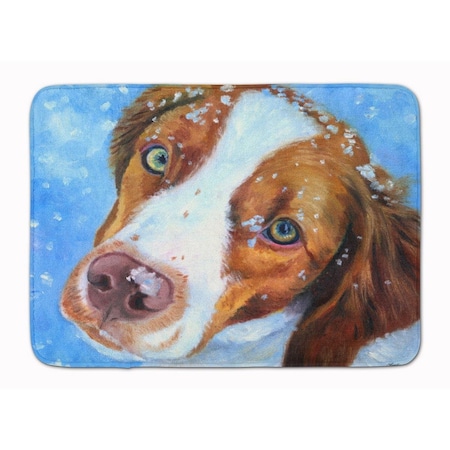 Micasa Snow Baby Brittany Spaniel Machine Washable Memory Foam Mat MI234021